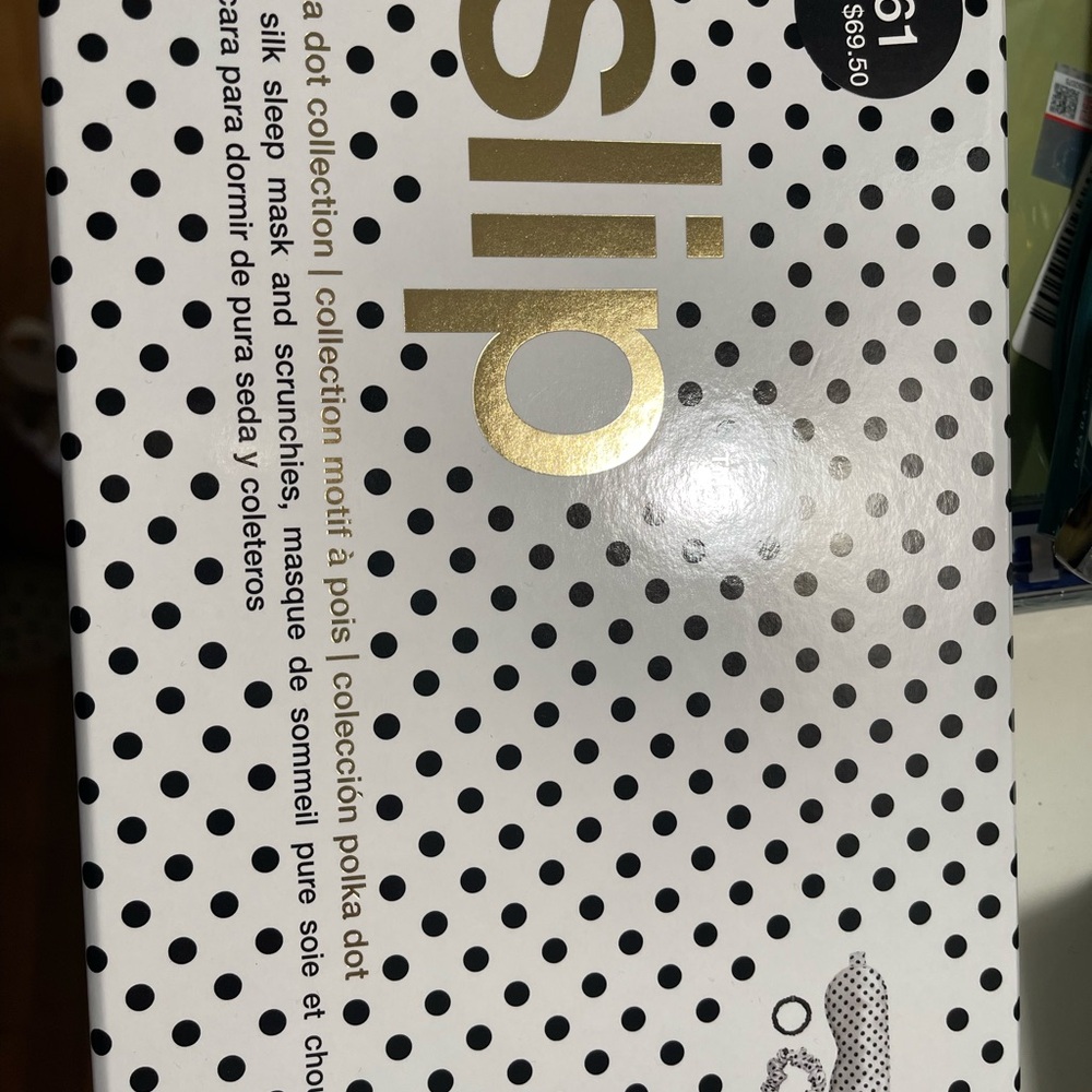 Slip Black and White Polka Dot Sleep Set